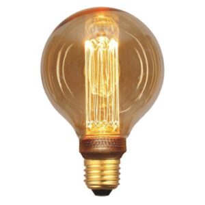 EUROLAMP ΛΑΜΠΑ LED ΓΛΟΜΠΟΣ G95 3,5W Ε27 2000K 220-240V GOLD GLASS DIMMABLE - 147-81820