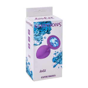 Anal plug Emotions Cutie Small Purple light blue crystal - 4011-03lola