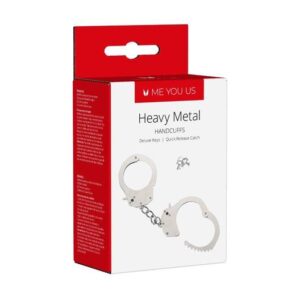 Me You Us Heavy Metal Handcuffs Silver - H001A1F086A1