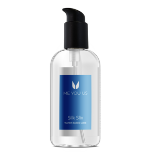 Me You Us Silk Slix Water Based Lubricant Pump Bottle White 250ml - KX019
