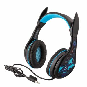 eKids Batman Ενσύρματα Ακουστικά με ασφαλή μέγιστη ένταση ήχου για παιδιά και εφήβους (BM-140) (Μαύρο/Γαλάζιο) - BM-140