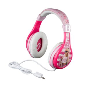 eKids Barbie Ενσύρματα Ακουστικά με ασφαλή μέγιστη ένταση ήχου για παιδιά και εφήβους (BE-140) (Λευκό/Ροζ) - BE-140