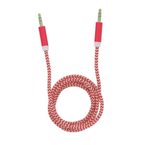 Tellur Auxiliary Audio Cable Στερεοφωνικό καλώδιο ήχου Αρσενικό/Αρσενικό μήκους 1 μέτρου σε κόκκινο - TLL311091