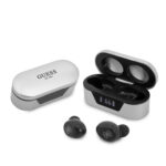 Guess Bluetooth Stereo Headset 5.0 True Wireless Ασύρματα Ακουστικά & θήκη φόρτισης (Silver - GUTWST31EG) - GUTWST31EG