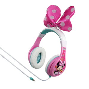 eKids Minnie Mouse Ενσύρματα Ακουστικά με ασφαλή μέγιστη ένταση ήχου για παιδιά και εφήβους (MM-140) (Ροζ/Λευκό) - MM-140