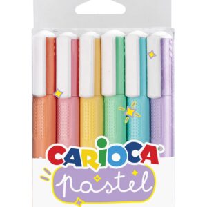 Carioca μαρκαδόροι υπογράμμισης σε παστέλ χρώματα 6 τμχ - 12698------2