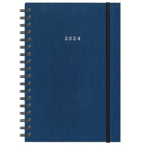 Next ημερολόγιο 2024 fabric plus ημερήσιο σπιράλ μπλε 12x17εκ. - 02048-03-24-3