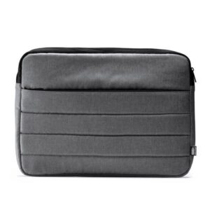 Τσάντα χειρός για laptop Υ30x40x3,5εκ. γκρι με μαύρο ρέλι - 30641-09---2