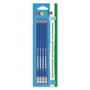 Carioca σετ 4 μολύβια HB με σβήστρα σε blister - 12608------2