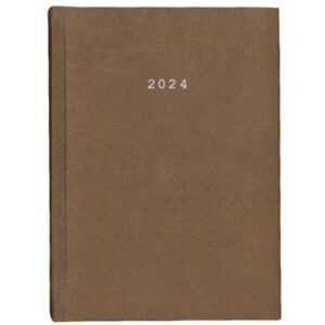 Next ημερολόγιο 2024 old leather ημερήσιο δετό καφέ ανοιχτό 17x25εκ. - 02085-02-24-3