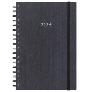 Next ημερολόγιο 2024 fabric plus ημερήσιο σπιράλ γκρι 12x17εκ. - 02048-08-24-3