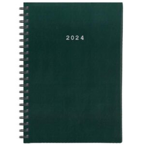Next ημερολόγιο 2024 basic ημερήσιο σπιράλ πράσινο 17x25εκ. - 02125-05-24-3