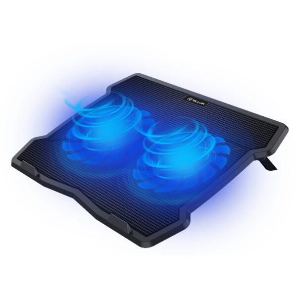 Tellur Basic Cooling Pad Βάση Ψύξης Laptop, 15.6″, 2 Ανεμιστήρων σε μαύρο χρώμα - TLL491101