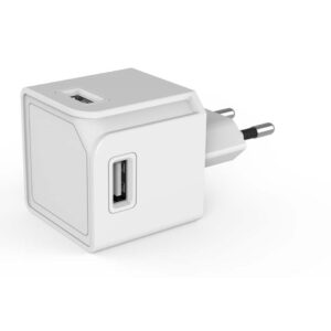 Allocacoc® PowerCube |USBcube Original| Πολύπριζο 4 θέσεων USB-A – Λευκό – 10465WT/EUOUMC - 10465WT/EUOUMC