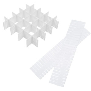 Πλαστικά διαχωριστικά συρταριών AG126H, λευκό, 5τμχ